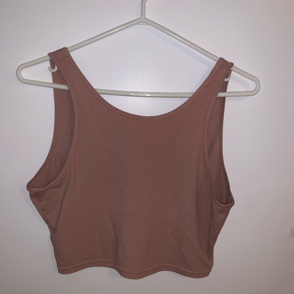 P’TULA activewear top with deep V back